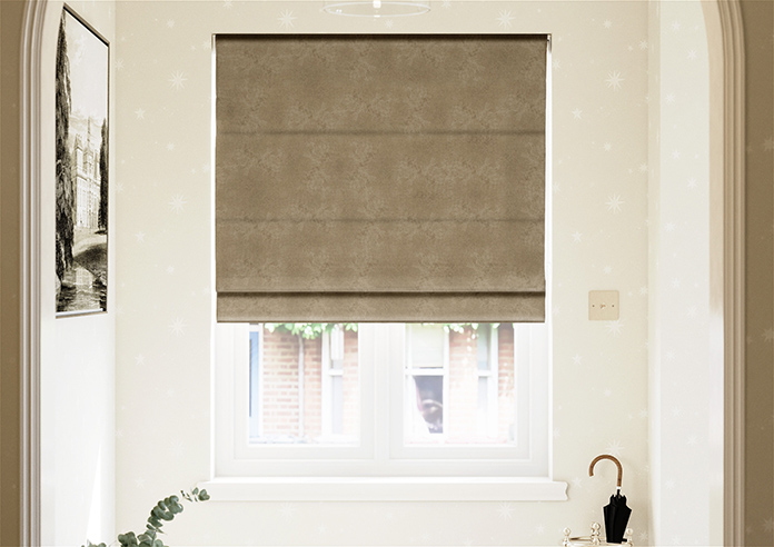 Faux Suede, Latte - Roman Blind - Image 3